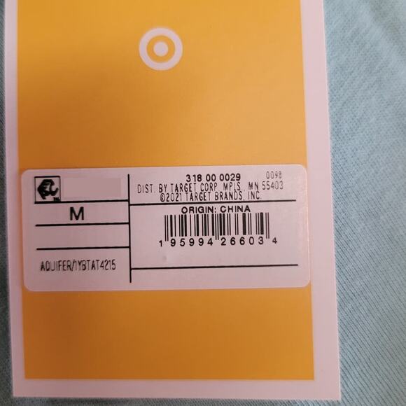 Women's Sunburst ¡HOLA! Shirt, Size Medium, Color: Blue/Mint, 100% Cotton Tee - Picture 3 of 4